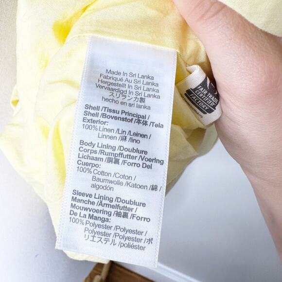 Madewell Womens The Oversized Blazer in 100% Linen Light Straw Small - Picture 6 of 7